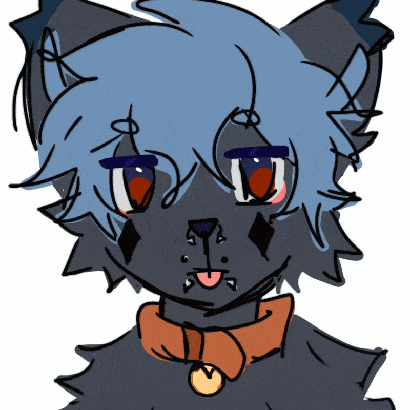 Fursona Semi-Animated Coloured Sketch Icon